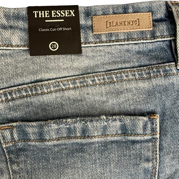 Blank NYC Denim Shorts Women's 28 High Potential The Essex Classic Cut-off NWT - Picture 3 of 11